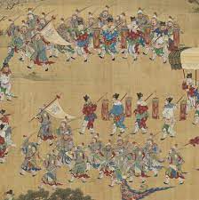 the chinese letters 肅 and 静 means be quiet chinese artwork historical artwork chinese painting