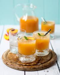 Pfirsich Agua Fresca Rezept Pfirsich Lebensmittel Essen Mexikanische Getranke