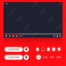 Social Media Web Browser And Youtube Video Player Interface Watching Television Application Png And Vector With Transparent Background For Free Download Youtube Video Player Youtube Videos Media Web