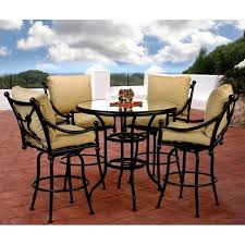 Emerit patio bar tables, outdoor bistro bar height table, metal frame tempered g. Bar Height Patio Furniture Sets Ideas On Foter