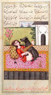 File:Persian woman with an animal Wellcome L0033282.jpg 