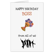Birthday Card For Boss With Photo Large Happy Birthday Boss Design Card Zazzle Com Happy Birthday Boss Happy Birthday Giant Greeting Cards
