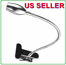Gooseneck Usb Smd Led Portable Reading Light Table Lamp Clip Silver Steel 9001sl For Sale Online