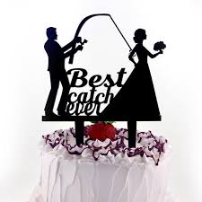 Buy Groom Pulling Bride Wedding Cake Topper, Best Catch Ever, Groom  Dragging Bride Topper, Fishing Cake Topper, Funny Cake Topper T130 Online  in India