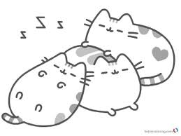Get These Pusheen Coloring Pages And Have Fun With It Free Coloring Sheets Pusheen Coloring Pages Coloring Pages Cat Coloring Page