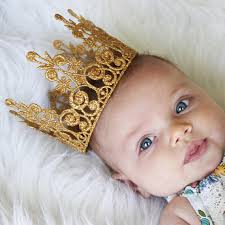 Newborn Baby Queen Lace Crown Quinn Lace Crown Gold Etsy In 2021 Princess Photo Props Lace Crowns Baby Queen