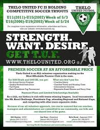 Welcome to the website for the united recreational soccer league. Thelo United Fc U11 U15 Tryouts Alder Creek Middle School Milwaukie 3 May To 7 May