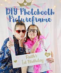 How To Make A Photo Booth Picture Frame Diy Photo Booth Photo Frame Birthday Photo Frame Photo Booth Picture Frames Birthday Photo Booths