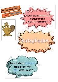 Tafelmaterial Satzglieder Subjekt Und Pradikat Unterrichtsmaterial Im Fach Deutsch Satzglieder Subjekt Und Pradikat Einfache Satze
