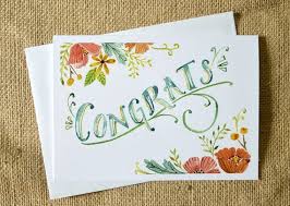 Watercolor Congratulations Card Celebration Card Wedding Wedding Cards Handmade Congrats Card Wedding Cards