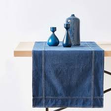 Image Of The Product Cotton Denim Table Runner Denim Table Runner Table Runners Table Cloth