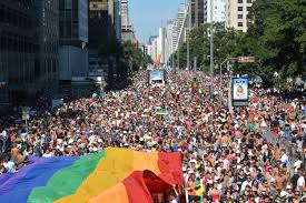 The lenses of the glasses are transgender colors. Pride Parade Wikipedia