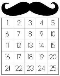 Mustache Sticker Chart