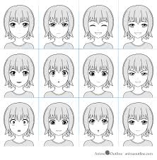 12 Anime Facial Expressions Chart Drawing Tutorial Animeoutline 6,961 likes · 2 talking about this. 12 anime facial expressions chart