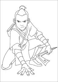 Avatar The Last Airbender Soka Was Staring Sardonically Coloring Pages For Kids Bmq Printable Avatar Coloring Books Avatar The Last Airbender Coloring Pages