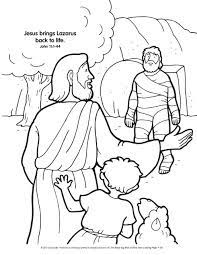 Use the jesus raises lazarus coloring page as a fun activity for your next children's sermon. Jesus Heals Lazarus Coloring Page Coloring Pages Blog Community