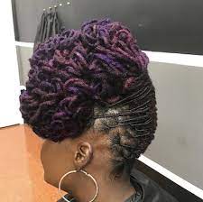 Updo With Tight Curls Hairstyle For Locs Stylish Hair Natural Hair Styles Hair Styles