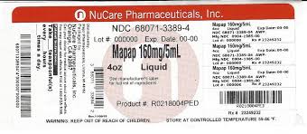 Childrens Mapap Acetaminophen Acetaminophen Liquid Nucare