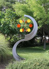 Get 5% in rewards with club o! Kinetic Metal Sculpture By Seattle Sculptor Troy Pillow In Metal Colorful Circles Steel Sculpture For Sale At Sculpturesite Gallery Troy Pillow Www Sculpturesite Com