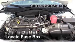 Release the two latches, located on both sides of the fuse box. Blown Fuse Check 2010 2012 Ford Fusion 2011 Ford Fusion Sel 2 5l 4 Cyl