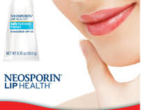 It feels slippery on the lips, leaving behind a slight white cast. Britta Hoskins Neosporin Lip Health