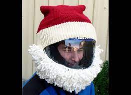 20 Motorcycle Helmets That Are Sure To Turn Heads Motorcycle Helmets Cool Motorcycle Helmets Knitted Santa