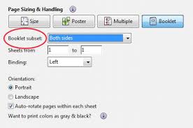 Print Booklets Using Acrobat Or Reader