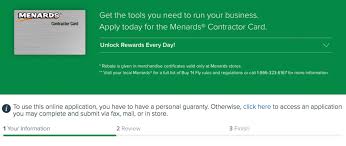 Apply now for best credit card! How To Apply For The Menards Contractor Card