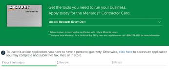 If the bank or credit card company has not yet made a decision on whether to accept or decline your application—perhaps because your application is currently pending or under review—the customer service representative. How To Apply For The Menards Contractor Card