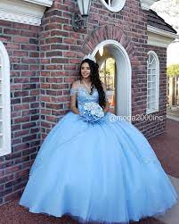 Cute Baby Blue Off To Shoulder Straight Tulle Quinceanera Dress Light Blue Quinceanera Dresses Pretty Quinceanera Dresses Quinceanera Dresses Blue