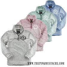 Youth Boxercraft Monogrammed Quarter Zip Sherpa Jackets Sherpa Quarterzips