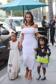 North gave her first interview (with her mom) when she was just four. Kim Kardashian Kanye West Cutest Photos With Their Kids Pics Kim Kardashian Kanye West Kim Kardashian Outfits Kim Kardashian And Kanye