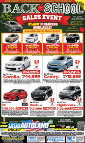 back to school sales event ad for autoland toyota back to school sales back to school love teacher