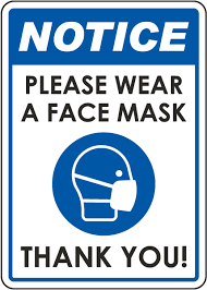 Shoppers who refuse to wear face masks confront the store manager, who. Notice Please Wear A Face Mask Sign D6271