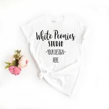 Gildan 500 White Tshirt Mockup Unisex Basic T Shirt Flat Lay Etsy Basic Tshirt Mockup Free Psd Tshirt Mockup