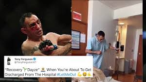 Shop for him latest apparel from the official ufc store. Tony Ferguson Dances Around Hospital Room After Ufc 249 Loss Video Dailymotion