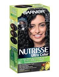 Garnier Ultra Color Bl11 Reflective Jet Blue Black Hair Color Brands Black Hair Makeup Blue Black Hair Color