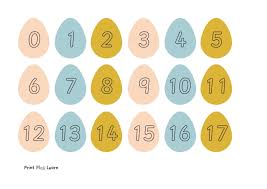 A to z wall cards. Easter Egg Number Cards 1 50 Printable Teaching Resources Print Play Learn