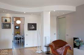 L Abitazione Di 110 Mq E Stata Trasformata Eliminando Il Corridoio Di Ingresso E Ripensando Le Divi Soggiorno Controsoffitto Controsoffitto Idee Controsoffitto