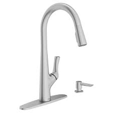 American standard faucets have been around for almost a century and a half found in 3 out of 5 homes in america. American Standard Copley One Handle Pull Down Stainless Kitchen Faucet At Menards