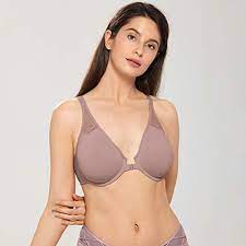 Delimira Women S Unlined Racerback Bra Seamless Underwire Front Closure Bras Mochaccino 42f Pricepulse