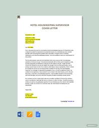 Scott henry thornhill resort & spa. Hotel Housekeeping Supervisor Cover Letter Template Free Pdf Google Docs Word Apple Pages Template Net Cover Letter Template Free Cover Letter Lettering