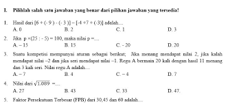 Terupdate 12 Contoh Soal Pemahaman Konsep Matematika Smp Kelas 7 Terbaru
