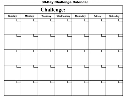 30 Day Calendar Blank Calendar Pages Monthly Calendar Printable Calendar Printables