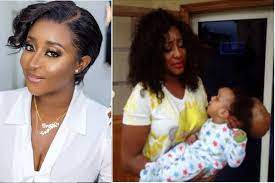 Nollywood actress, ini edo, has welcomed her first child through surrogacy. I Held Him In My Arms And He Went Quiet Ini Edo Shows Off Her Super Baby Video