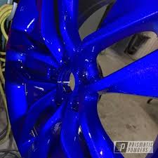 Black And Blue Rims 20 Prismatic Powders Powder Coated Blue 20 Inch Wheels Rims For Cars Blue Car Accessories Wheel