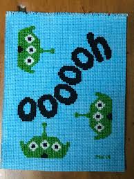 I really love playing around with images and bits of card, so i thought i would… Toy Story Cross Stitch Charts Gala
