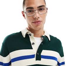 Cotton On knit rugby sweater in green