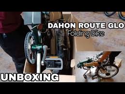 This model other people selling $800 to $1000! Unboxing And Assemble 2021 Dahon Route Glo Folding Bike Dahon Folding Bikes Youtube