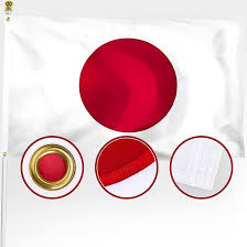 XIFAN Premium Japan Japanese Flag 3x5 Outdoor, Double Sided Embroidered  Sun, Heavy Duty 210D Nylon Japanese National Country Flags, Longest Lasting  ...